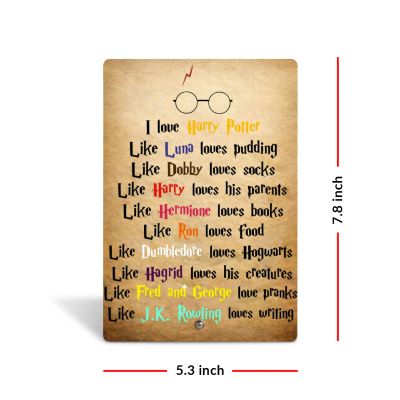 Acrylic Harry Potter Quote Printed Tabletop Frame Harry Potter Theme Return Gift Birthday Gift For Kids, Friends & Harry Potter Fans Bedroom, Living Room & Office Decor
